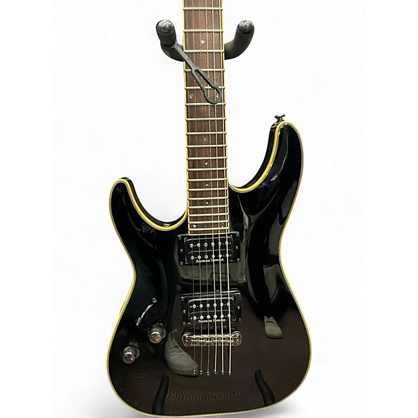 Used Schecter Guitar Research Blackjack C1 Left Handed Black Electric Guitar