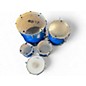 Used Ludwig 5 Piece BACKBEAT BLUE SPARKLE Drum Kit thumbnail