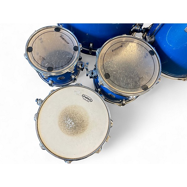 Used Ludwig 5 Piece BACKBEAT BLUE SPARKLE Drum Kit