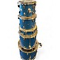 Used Ludwig 5 Piece BACKBEAT BLUE SPARKLE Drum Kit