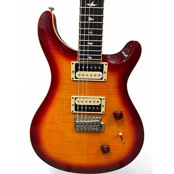 Used PRS SE Custom 24 Cherry Sunburst Solid Body Electric Guitar