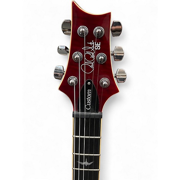 Used PRS SE Custom 24 Cherry Sunburst Solid Body Electric Guitar