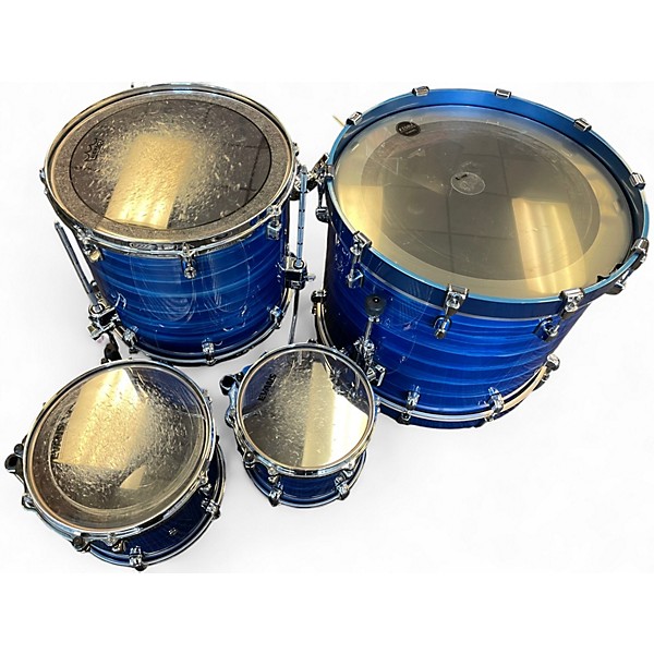 Used TAMA 4 Piece Starclassic OCEAN BLUE RIPPLE Drum Kit