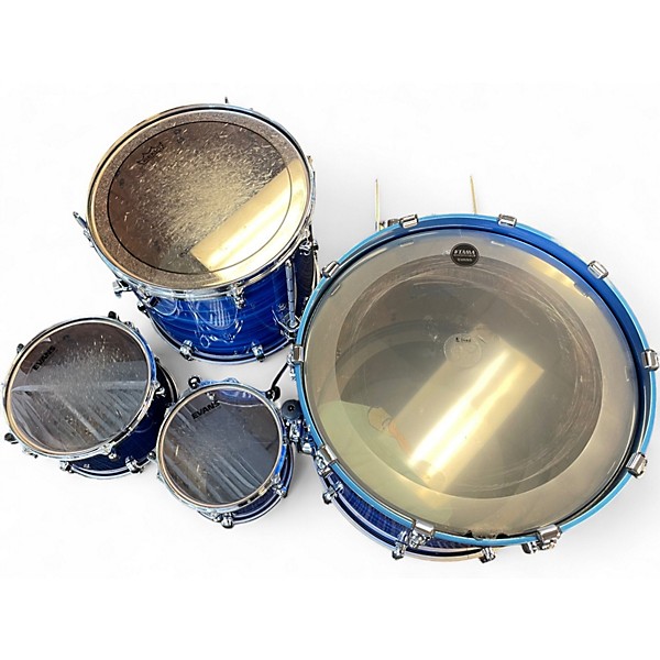 Used TAMA 4 Piece Starclassic OCEAN BLUE RIPPLE Drum Kit