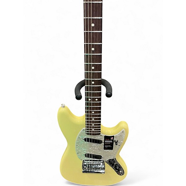 Used Fender American Performer Mustang Antique White Solid Body Electric Guitar