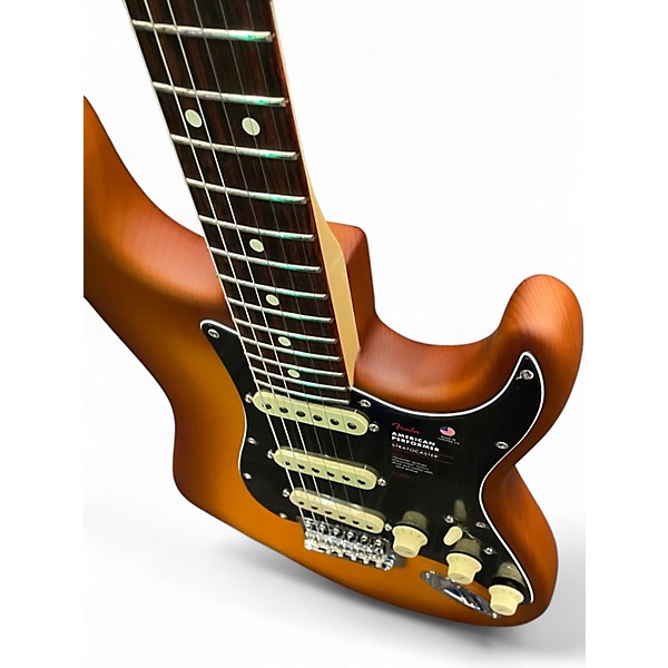 Used Fender AMERICAN PERFORMER TIMBER STRATOCASTER Honey Burst Solid Body Electric Guitar