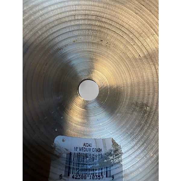 Used Zildjian 16in A Series Rock Crash Cymbal