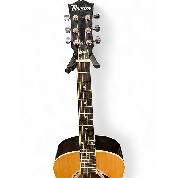 Used Maestro Macinach Natural Acoustic Guitar