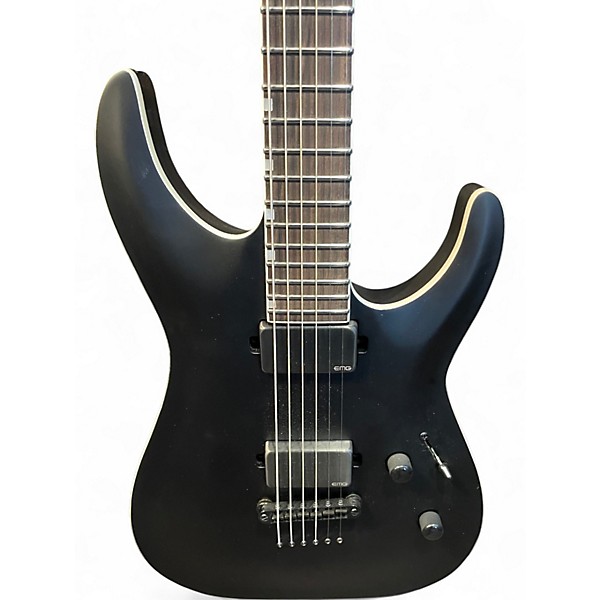 Used ESP LTD M1000B Deluxe Black Solid Body Electric Guitar