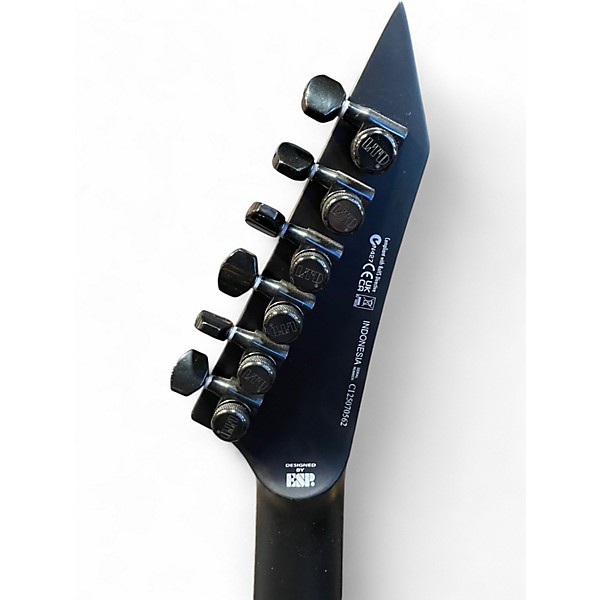 Used ESP LTD M1000B Deluxe Black Solid Body Electric Guitar