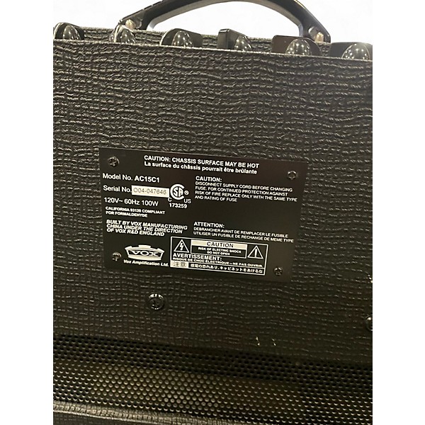 Used VOX AC15C1 15W Tube Guitar Combo Amp