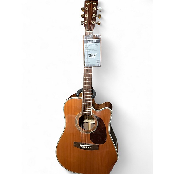 Used 2011 Zager ZAD-80CE Natural Acoustic Electric Guitar