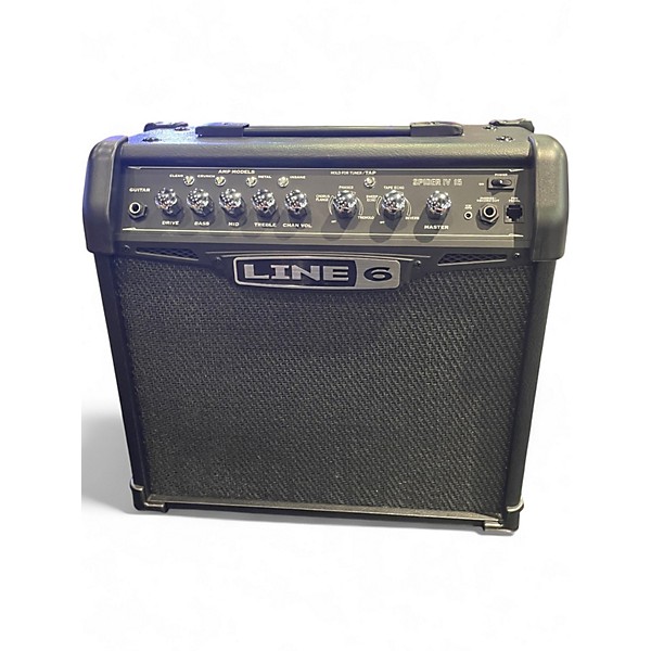 Used Line 6 Spider IV 15W 1X8 Guitar Combo Amp