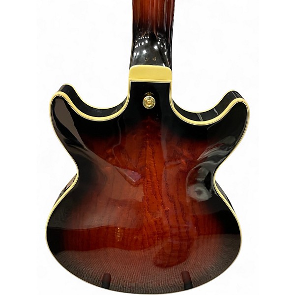Used Ibanez AM153QA DARK BROWN SUNBURST Hollow Body Electric Guitar