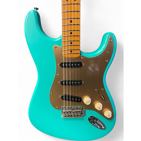 Used Squier 40th Anniversary Stratocaster Seafoam Green Solid Body Electric Guitar