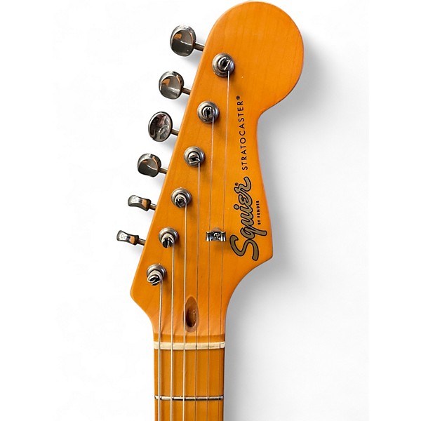 Used Squier 40th Anniversary Stratocaster Seafoam Green Solid Body Electric Guitar