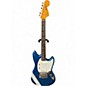 Used Squier Classic Vibe '60s Competition Mustang Metallic Blue Solid Body Electric Guitar thumbnail