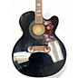 Used Epiphone EJ200SCE Black Acoustic Electric Guitar