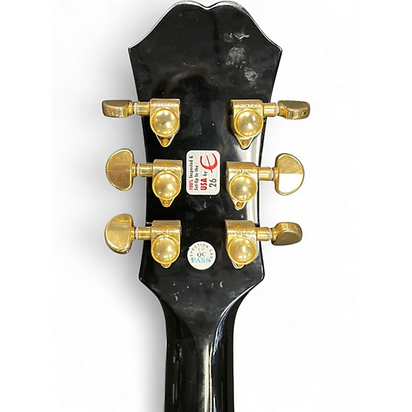 Used Epiphone EJ200SCE Black Acoustic Electric Guitar