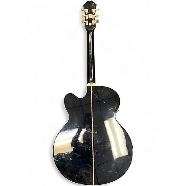 Used Epiphone EJ200SCE Black Acoustic Electric Guitar