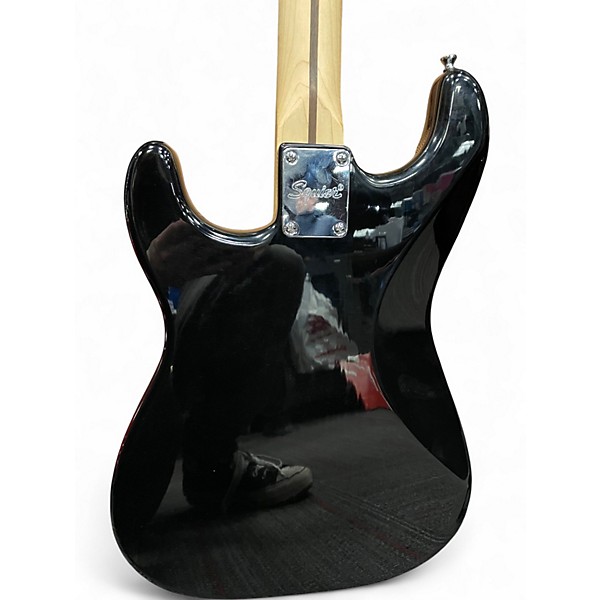 Used Squier Sonic Stratocaster Black Solid Body Electric Guitar