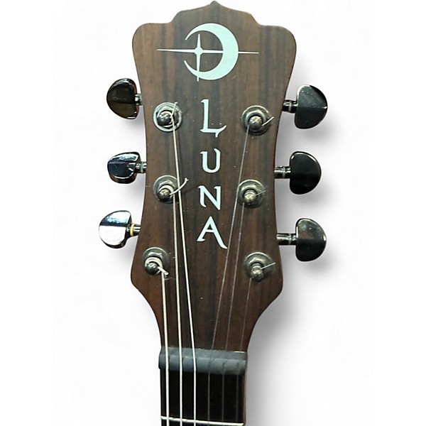 Used Luna GYP TAT MAH GC Brown Acoustic Guitar