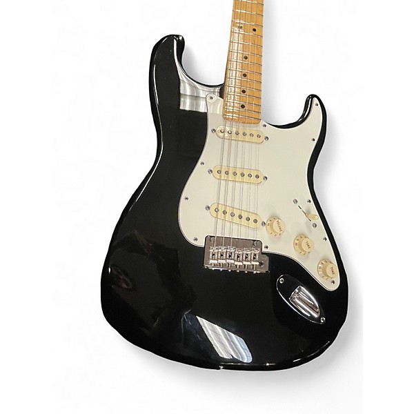 Used Fender American Standard Stratocaster Black Solid Body Electric Guitar