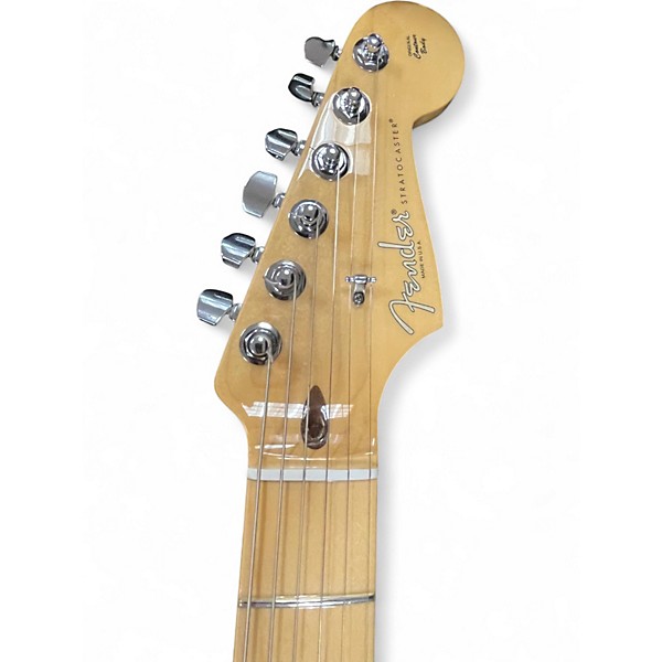 Used Fender American Standard Stratocaster Black Solid Body Electric Guitar