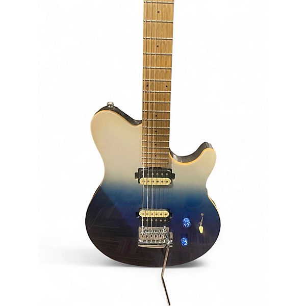 Used Sterling by Music Man Sub AX3 Axis SPECTRUM BLUE Solid Body Electric Guitar