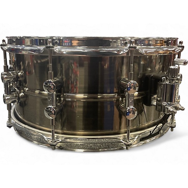 Used SONOR 6.5X14 KOMPRESSOR BRASS Black Drum