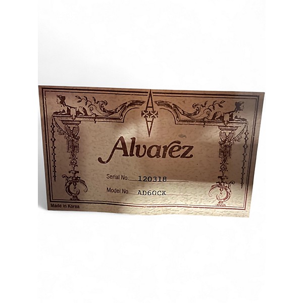 Used Alvarez AD60CK Natural Koa Acoustic Electric Guitar