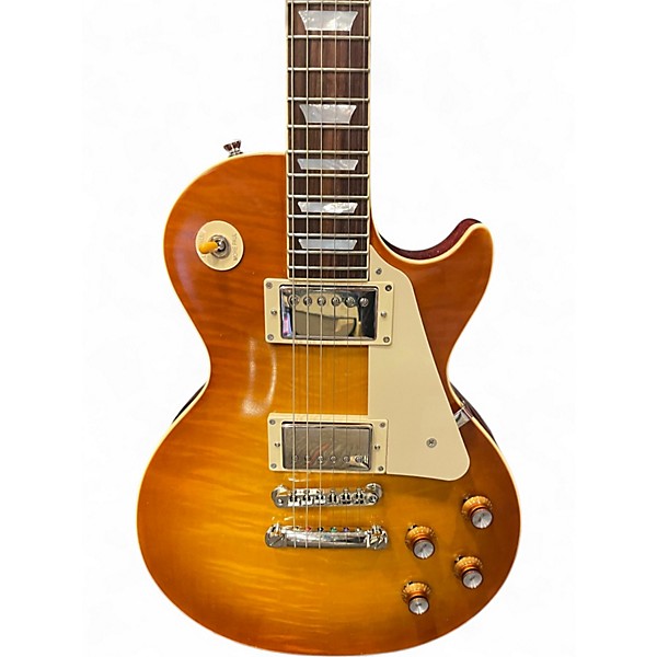 Used Epiphone Inspired by Gibson Custom 1960 Les Paul Standard Reissue Iced Tea Burst Solid Body Electric Guitar
