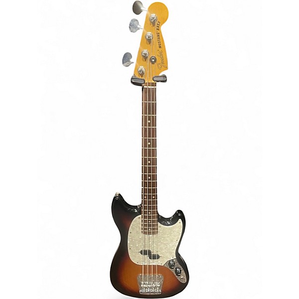 Used Fender Vintera 60s Mustang Bass 3 Tone Sunburst Electric Bass Guitar