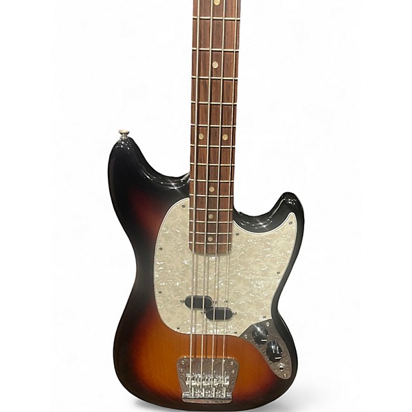 Used Fender Vintera 60s Mustang Bass 3 Tone Sunburst Electric Bass Guitar