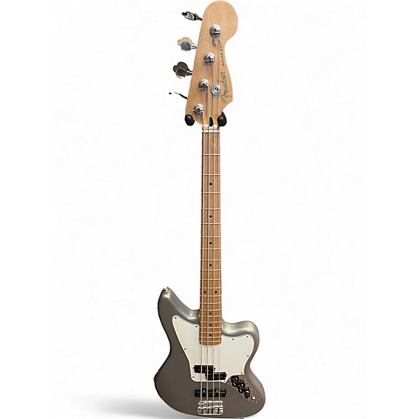 Used Fender Jaguar Bass Gunmetal Gray Electric Bass Guitar