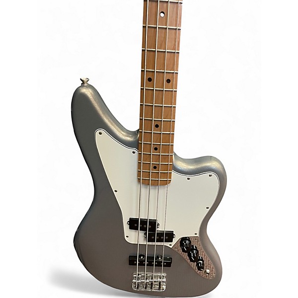 Used Fender Jaguar Bass Gunmetal Gray Electric Bass Guitar