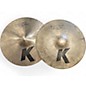 Used Zildjian 13in K Custom Dark Hi Hat Pair Cymbal thumbnail