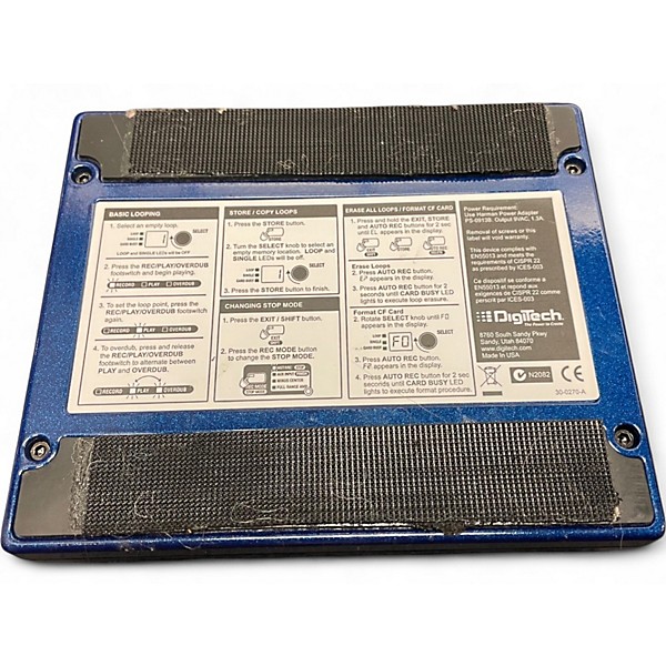 Used DigiTech JML Jam Man Looper Phrase Sampler Pedal