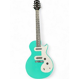 Used Epiphone Les Paul Melody Maker E1 Turquoise Solid Body Electric Guitar