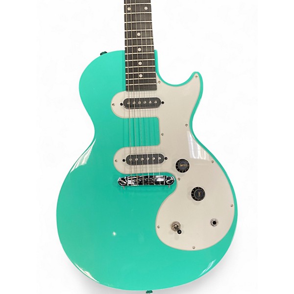 Used Epiphone Les Paul Melody Maker E1 Turquoise Solid Body Electric Guitar