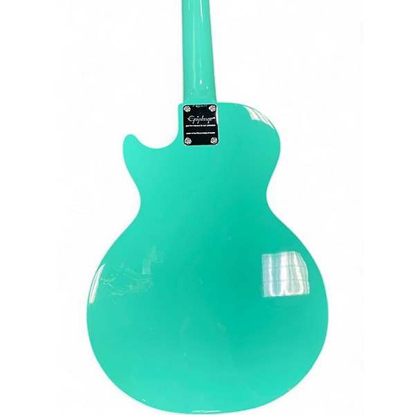 Used Epiphone Les Paul Melody Maker E1 Turquoise Solid Body Electric Guitar