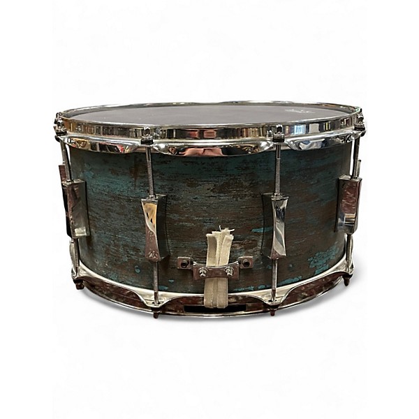 Used Pork Pie 14X7 WEATHERED BARN BLUE BLUE Drum