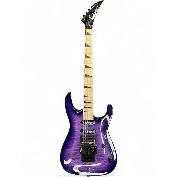 Used Jackson JS34Q Dinky Trans Purple Solid Body Electric Guitar