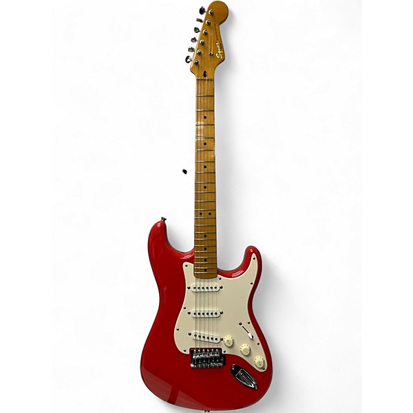 Used Squier Classic Vibe 50s Stratocaster Fiesta Red Solid Body Electric Guitar