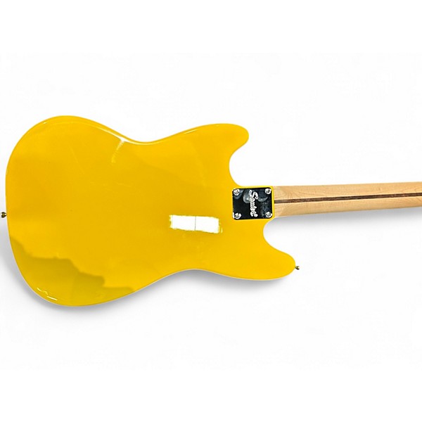 Used Squier Sonic Mustang Yellow Solid Body Electric Guitar