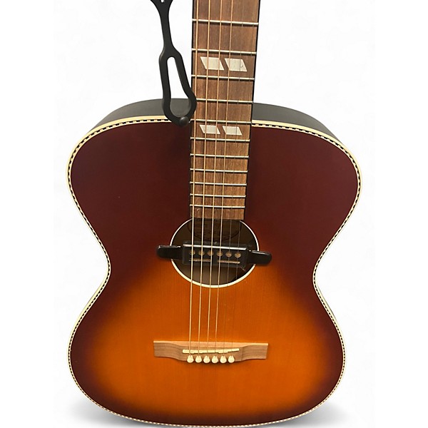 Used Recording King ros-7  matte burst Acoustic Electric Guitar