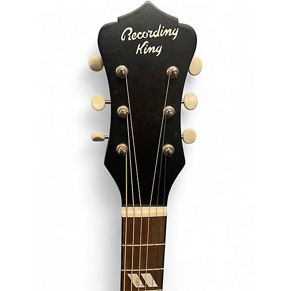 Used Recording King ros-7  matte burst Acoustic Electric Guitar