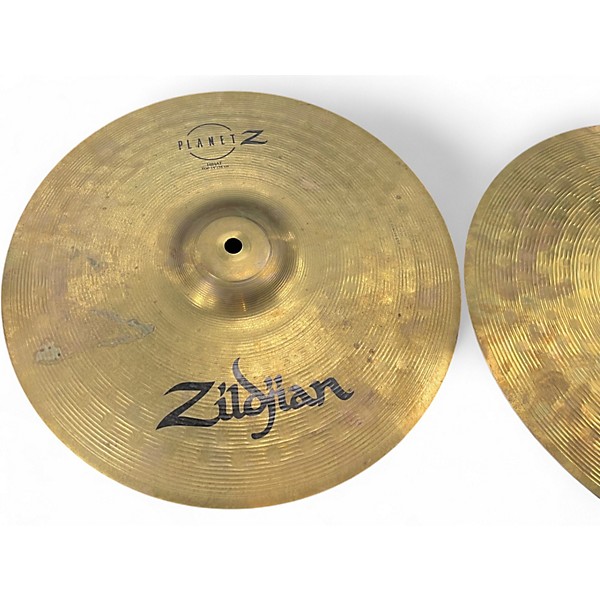 Used Zildjian 14in Planet Z Hi Hat Pair Cymbal