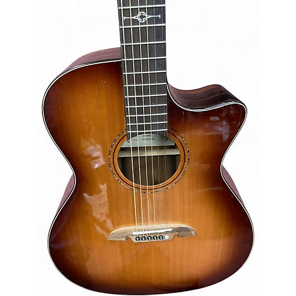 Used Alvarez AGE95CESHB Shadowburst Acoustic Electric Guitar