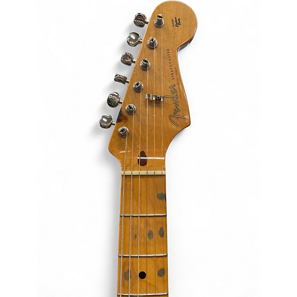 Used Fender 1950S Stratocaster 2 Tone Sunburst Solid Body Electric Guitar